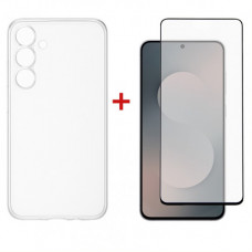 Чохол-накладка Dengos Soft для Samsung Galaxy S25 FE SM-S731 Clear (DG-KM-172) + захисне скло