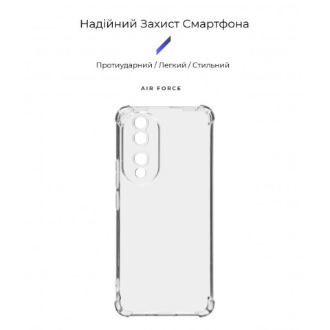 Чохол ArmorStandart Air Force для Honor 90 Camera cover Clear (ARM69490)