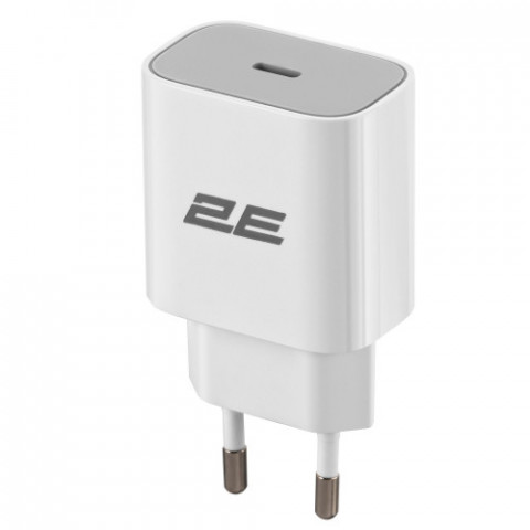 Мережевий зарядний пристрій 2E (1USB 3A) 25W White (2E-WC1USBC25W-W)