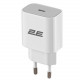 Мережевий зарядний пристрій 2E (1USB 3A) 25W White (2E-WC1USBC25W-W)