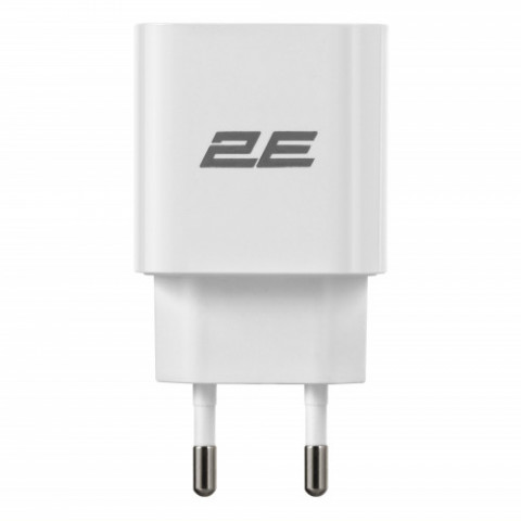 Мережевий зарядний пристрій 2E (1USB 3A) 25W White (2E-WC1USBC25W-W)