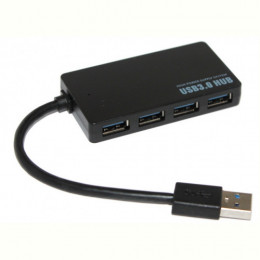 Концентратор USB3.0 Voltronic 4хUSB3.0 Black (YT-3HF4/2TB/08645), Blister