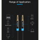 Кабель Vention 3.5 мм - 3.5 мм (M/M), 1.5 м, Black (P350AC150-B-M)