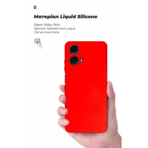 Чохол ArmorStandart ICON для Motorola G24 Camera cover Red (ARM74302)