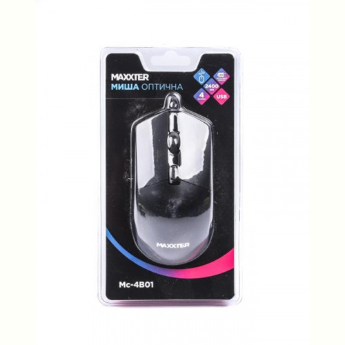 Мишка Maxxter Mc-4B01 Black USB