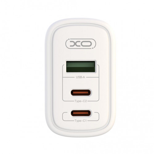 Мережевий зарядний пристрій XO CE04 (1USB, 2USB-C) QC3.0 PD3.0 White (СE04-WH)