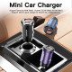 Автомобільний зарядний пристрій Essager Gyroscope Mini Charger USB-A + Type-C 45W Black (ECCAC45-TL01-Z)