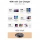 Автомобільний зарядний пристрій Essager Gyroscope Mini Charger USB-A + Type-C 45W Black (ECCAC45-TL01-Z)