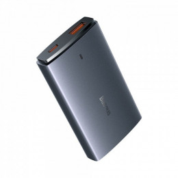 МЗП Baseus GaN5 Pro Ultra-Slim 65W (Type-C + USB) + Кабель Type-C to Type-C 100W (1м) gray