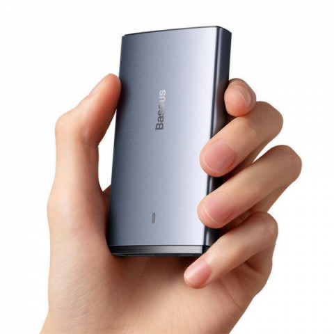 МЗП Baseus GaN5 Pro Ultra-Slim 65W (Type-C + USB) + Кабель Type-C to Type-C 100W (1м) gray Купити в Україні