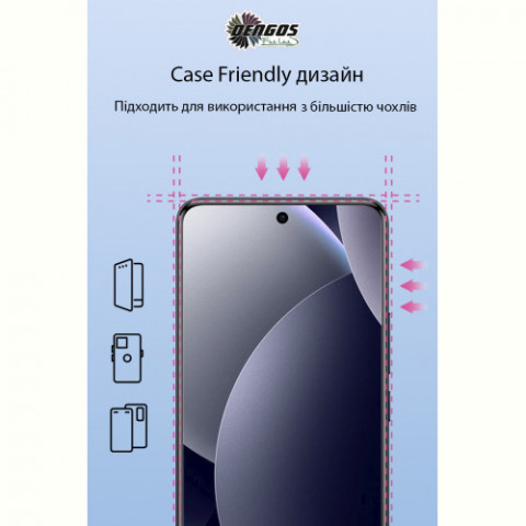 Захисне скло Dengos для Xiaomi Redmi Note 15 Pro 4G Black Full Glue (DG-TG2P-100) 2 шт.