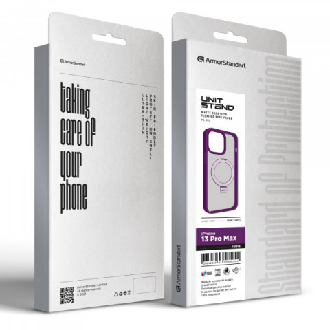 Чохол ArmorStandart Unit Stand для Apple iPhone 13 Pro Max Purple (ARM74902)