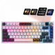 Бездротова механічна клавіатура GamePro MK160D Pro QLAB Sakura Switch White Купити в Україні