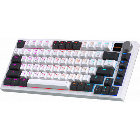 Бездротова механічна клавіатура GamePro MK160D Pro QLAB Sakura Switch White Купити в Україні