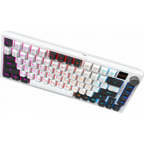 Бездротова механічна клавіатура GamePro MK160D Pro QLAB Sakura Switch White Купити в Україні