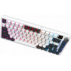 Бездротова механічна клавіатура GamePro MK160D Pro QLAB Sakura Switch White Купити в Україні