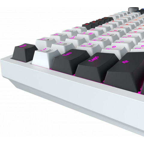Бездротова механічна клавіатура GamePro MK160D Pro QLAB Sakura Switch White Купити в Україні