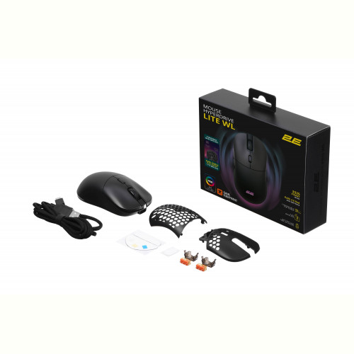 Миша бездротова 2E Gaming HyperDrive Lite WL Black (2E-MGHDL-WL-BK)