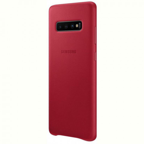 Чохол-накладка Samsung Leather Cover для Samsung Galaxy S10+ SM-G975 Red (EF-VG975LREGRU)