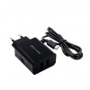 Мережевий зарядний пристрій Grand-X (2xUSB 3.1A+MicroUSB) Black (CH-65B)