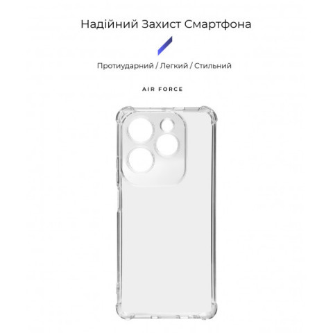 Чохол ArmorStandart Air Force для Infinix Hot 40 / 40 Pro Camera cover Clear (ARM73911)