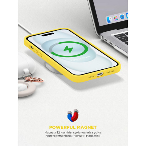 Чохол ArmorStandart ICON2 MagSafe для Apple iPhone 15 Sunshine (ARM77011)