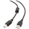 Кабель Maxxter (UF-AMBM-6) USB 2.0 AM - USB 2.0 BM, 1.8 м, феритовий фільтр