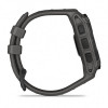 Смарт-годинник Garmin Instinct E 45 mm Black with Charcoal Silicone Band (010-02933-13)
