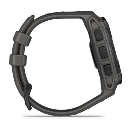 Смарт-годинник Garmin Instinct E 45 mm Black with Charcoal Silicone Band (010-02933-13)