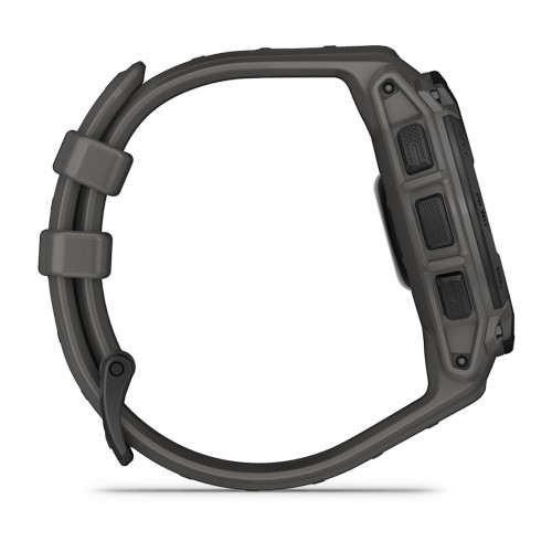 Смарт-годинник Garmin Instinct E 45 mm Black with Charcoal Silicone Band (010-02933-13)
