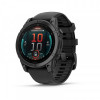 Смарт-годинник Garmin Instinct E 45 mm Black with Charcoal Silicone Band (010-02933-13)