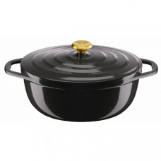 Каструля Tefal Air, з кришкою, 5.7л, алюміній, чорний
