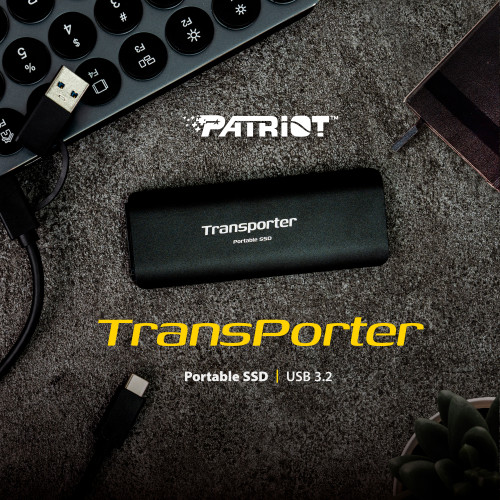 Накопичувач зовнішній SSD USB 512GB Patriot Transporter Black (PTP512GPEC)