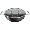 Сотейник з кришкою Tefal Unlimited, 26см, 2.5л, алюміній,скло, чорний