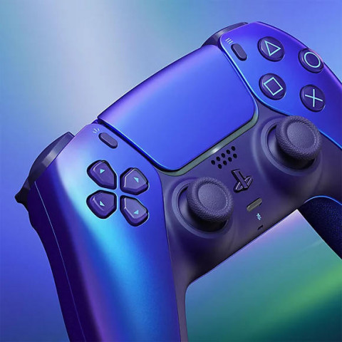 Геймпад бездротовий Sony PlayStation 5 DualSense Chrome Indigo (1000050597)
