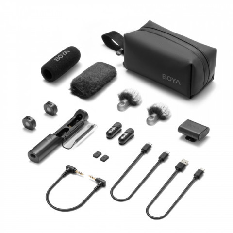 Бездротовий мікрофон BOYA Magic-02 Type-C/Lightning Black Купити в Україні