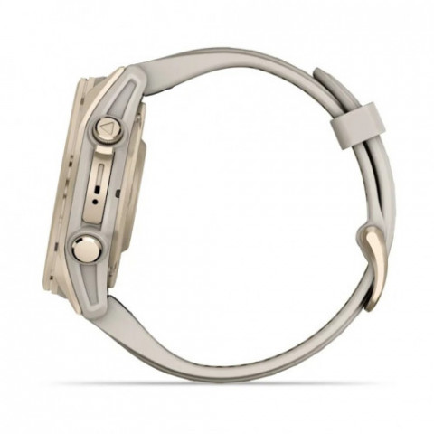 Смарт-годинник Garmin Fenix 8 43mm AMOLED Sapphire Soft Gold with Fog Gray Silicone (010-02903-11)