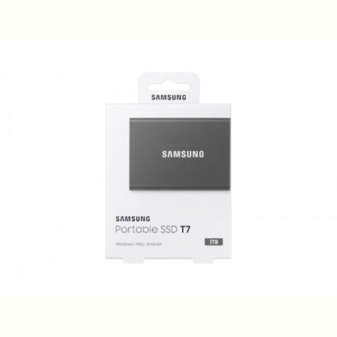Накопичувач зовнішній SSD 1TB Samsung T7 Titan Gray (MU-PC1T0T/WW)