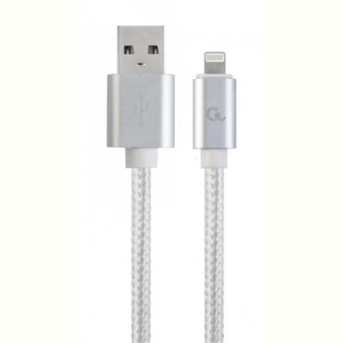 Кабель Cablexpert (CCB-mUSB2B-AMLM-6-S) USB 2.0 - Lightning, 1.8м, сріблястий