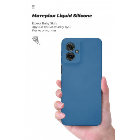 Чохол ArmorStandart ICON для Motorola G55 5G Camera cover Blue (ARM81208)