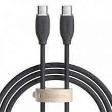 Кабель Baseus Jelly Liquid Silica Gel USB Type-C-USB Type-C, 20W, 1.2м Black (CAGD030001)