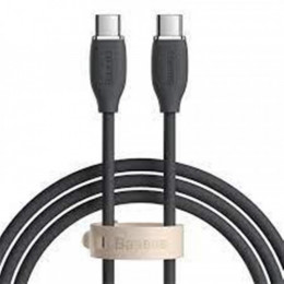Кабель Baseus Jelly Liquid Silica Gel USB Type-C-USB Type-C, 20W, 1.2м Black (CAGD030001)
