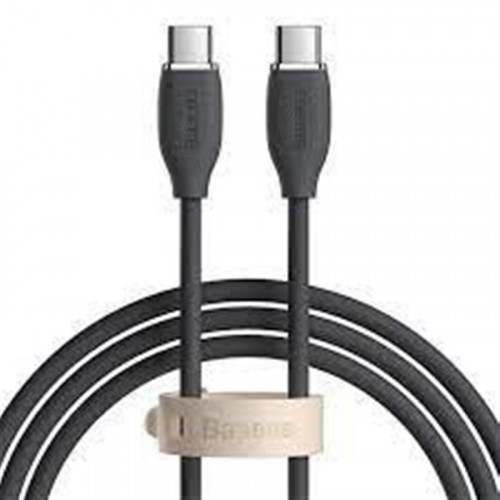 Кабель Baseus Jelly Liquid Silica Gel USB Type-C-USB Type-C, 20W, 1.2м Black (CAGD030001)