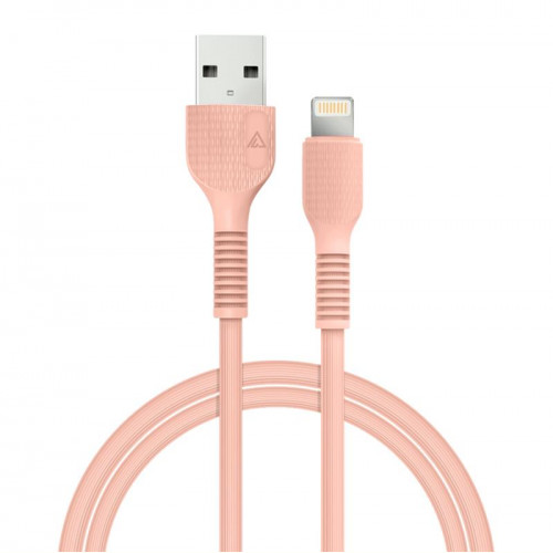 Кабель ACCLAB AL-CBCOLOR-L1PH USB-Lightning 1.2м Peach (1283126518201)