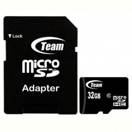 Карта пам`ятi MicroSDHC 32GB Class 10 Team + SD-adapter (TUSDH32GCL1003)