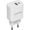 Мережевий зарядний пристрій Canyon H-20-04 White (CNE-CHA20W04)