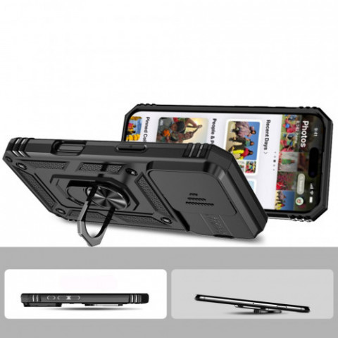 Чохол-накладка BeCover Military для Apple iPhone 16 Pro Black (712155)
