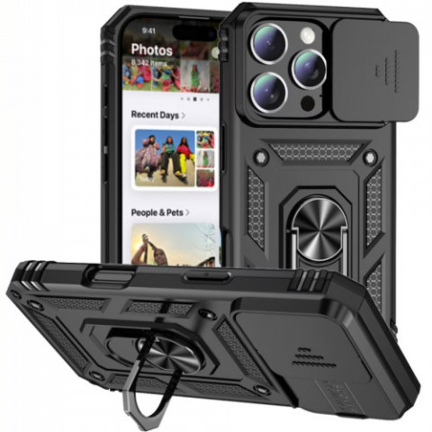 Чохол-накладка BeCover Military для Apple iPhone 16 Pro Black (712155)
