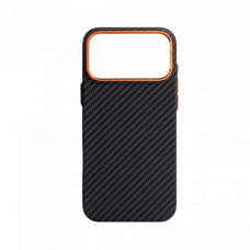 Чохол ArmorStandart LikeCarbon2 SE MagCase для Apple iPhone 17 Pro Max Black Orange (ARM89162)