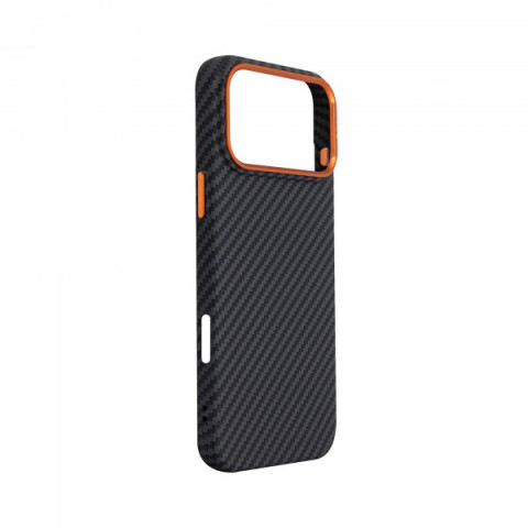 Чохол ArmorStandart LikeCarbon2 SE MagCase для Apple iPhone 17 Pro Max Black Orange (ARM89162)
